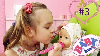 БЕБИ БОН КУШАЕТ, ЕДА ДЛЯ КУКОЛ Испачкался переодеваем Беби Бон Baby born play for girls