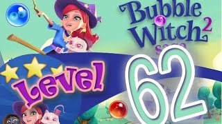 How to beat Bubble Witch Saga 2 Level 62 - 3 Stars - No Boosters - 168,265pts