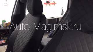 Установка чехлов на Хендай Крета из экокожи | Фабрика Автопилот