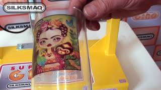 Imprimindo Copo de Vidro Super Transfer Giro Silksmaq