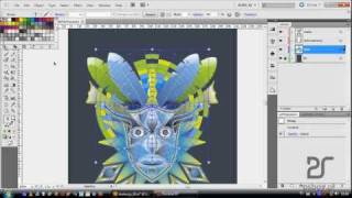 Kurs Illustrator CS5 - żywa farba i tworzenie wielokolorowego tła dla ilustracji