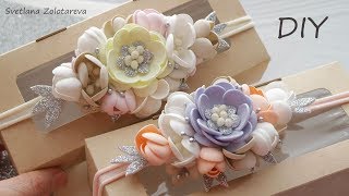 ЭТО НЕ СЛОЖНО ? Цветочные повязочки из фоамирана ???