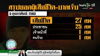 สรุปยอดผู้เสียชีวิต-บาดเจ็บเหตุการณ์จ่าคลั่ง | 09-02-63 | ข่าวเช้าไทยรัฐ เสาร์-อาทิตย์