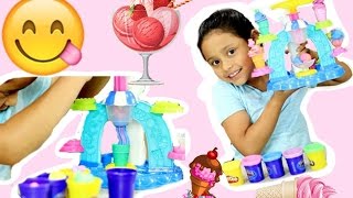 MI NUEVA MAQUINA DE HELADOS CON PLASTILINA!! PLAY-DOH ICREAM MAKER!! || LAS AVENTURAS DE ABBY