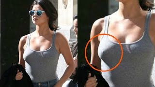 Selena Gomez Hot Nipple Poke