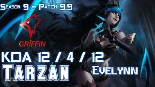 GRF Tarzan EVELYNN vs KINDRED Jungle - Patch 9.8 KR Ranked