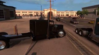 ATS The Murdered out Peterbilt 389