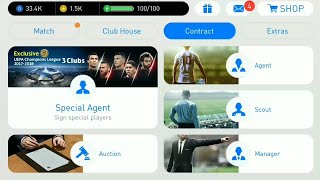 UEFA CHAMPIONS LEAGUE 2017-2018 3 CLUBS  SPECIAL AGENT PES 2018 MOBILE