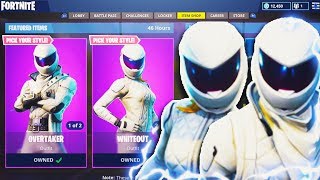 NEW "Whiteout + Overtaker" SKIN Gameplay in Fortnite! - NEW Fortnite UPDATE (Fortnite Battle Royale)