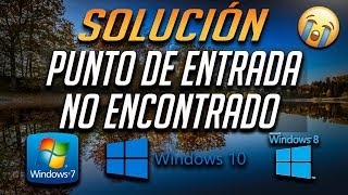 Solución "No se encuentra el punto de entrada del Procedimiento" en Windows 10/8/7 [Tutorial 2020]