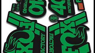 A Rainbow of Fox 40 2018 Fork Stickers