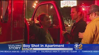 Boy Sleeping In Bedroom Wounded In South LA Shooting