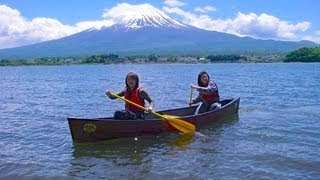 世界遺産の富士山を眺めながら河口湖でカヌーにチャレンジ★