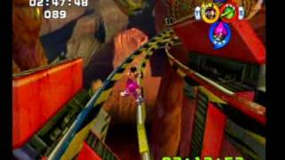 Sonic Heroes - Team Chaotix - Extra Mission - Rail Canyon