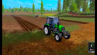 Farming Simulator 2017. НОВОСВЕТЛОВКА. Трактор Беларус МТЗ 1025. Плуг ПЛН 3.35.