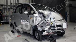 Tata Nano crash test by autocar.co.uk