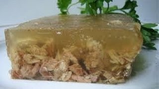 Как приготовить вкусный прозрачный холодец.  How to cook a delicious transparent jelly.