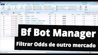 Bf Bot Manager - Filtrar Odds de outro mercado.