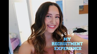 MY UCLA RECRUITMENT EXPERIENCE | Making Friends, Preferencing Houses, Dropping