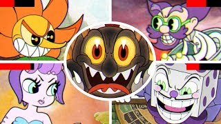 Cuphead - All Bosses with Healthbars