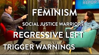 Feminism, Trigger Warnings, Regressive Left (Pt. 4) | Kelly Carlin | COMEDY | Rubin Report