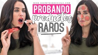 Probando aparatos y productos raros de belleza compradas en internet | Patry Jordan