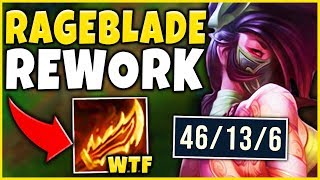 *NEW BUILD* RIOT DID NOT EXPECT THIS (RAGEBLADE BROKE AKALI) - League of Legends