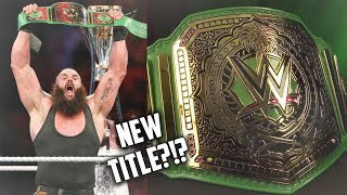 WHAT WILL HAPPEN NEXT WITH THE GREATEST ROYAL RUMBLE TITLE (WILL IT BE A FULL TIME CHAMPIONSHIP?!?)