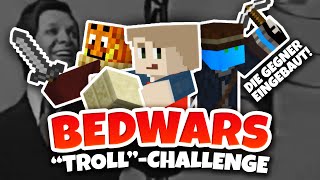 Gegner einschließen! :D - DIE "TROLL"-CHALLENGE ★ Minecraft: BEDWARS | Herr Bergmann