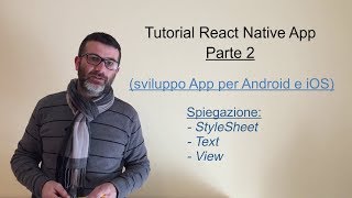 REACT NATIVE APP Tutorial - ITA - PARTE 2