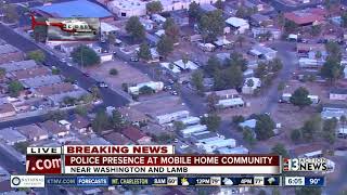 Police activity at mobile home park | Breaking news