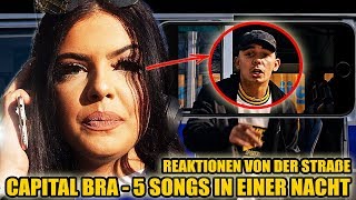 CAPITAL BRA - 5 SONGS IN EINER NACHT || LIVE REAKTIONEN VON DER STRAßE #29 - Leon Lovelock