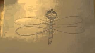 как нарисовать стрекозу :))  Нow to draw a dragonfly