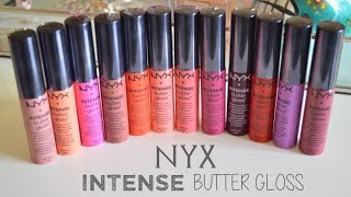NYX Intense Butter Gloss | Lip Swatch Week