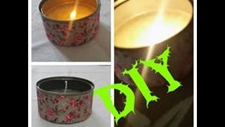 اصنعي بنفسك شموع من علبة التونة/DiY/قناة بنوتة صعيدية