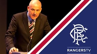 RANGERS AGM 2015 | Mark Warburton Speech