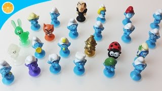New Lidl stikeez Smurfs The lost village Smurfs full collection album blue orange