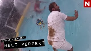 Norwegian comedian gets the runs in the pool (English subtitles) | Helt Perfekt | TVNorge