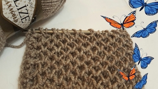 Узоры спицами рельефный соты - самый красивый способ. How to knit honeycomb stitch.