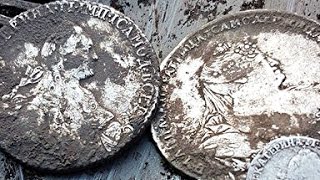 ШОК!!! КЛАД ЦАРСКОГО СЕРЕБРА! РАСПАШКА РУБЛЕЙ!!!