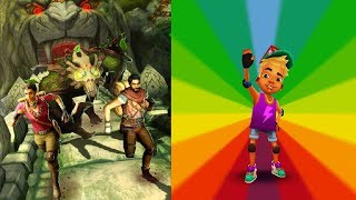 Temple Run 2 VS Subway Surfers Прохождение