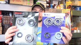 Yamaha JOG Обзор подшипников коленвала KOSO vs BLADE