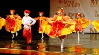 Танцуют дети "Русский танец" - Школа танцев МАРТЭ 2012