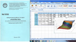 Лабораторная работа по Excel. Построение сложных графиков