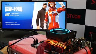 레이븐릿지 RYZEN3 2200G 포트나이트 배틀로얄 게임 구동테스트
