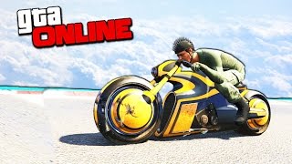 СУМАСШЕДШИЕ ГОНКИ НА НЕОНОВОМ БАЙКЕ С БЕСКОНЕЧНЫМ ГЛАЙДОМ В GTA 5 ONLINE