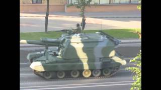 Репетиция парада военной техники в Минске