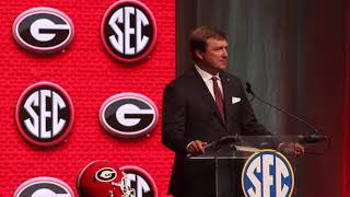 Georgia HC Kirby Smart talks expectations at SEC Media Days