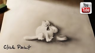 Кот Саймона Объемный РИСУНОК карандашом Simon's Cat YouTube