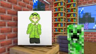 Monster School : SUPER DRAWING CHALLENGE - Minecraft Animation